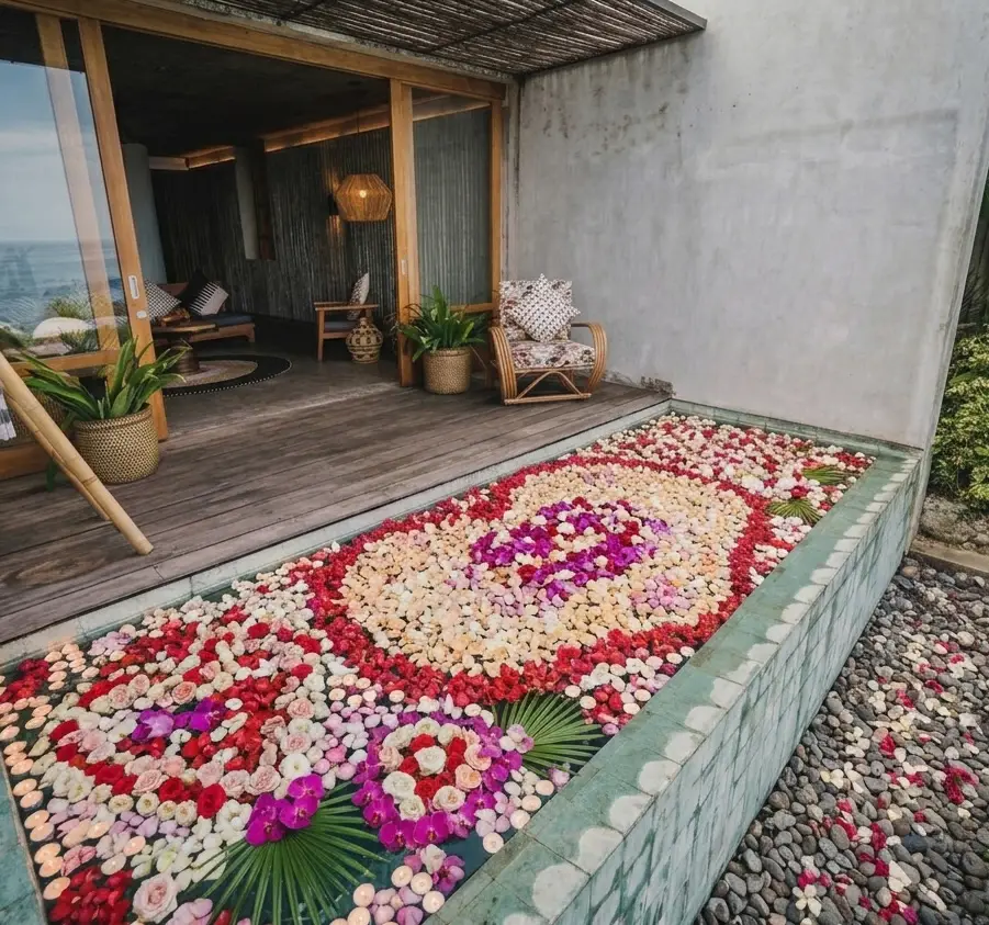 The Tiing Flower Pool Decorations